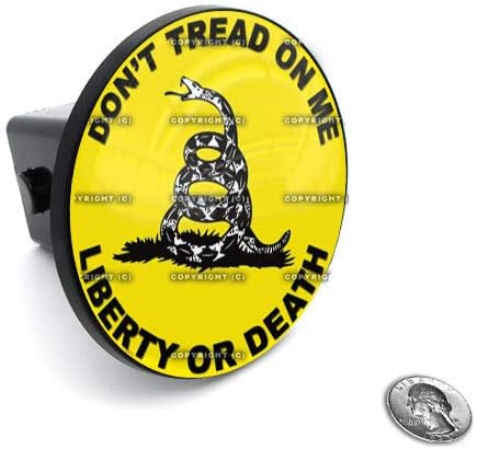 2" Tow Hitch Receiver Plug Cover Insert for SUV's & Trucks - Don't Tread Style-9856-6832
