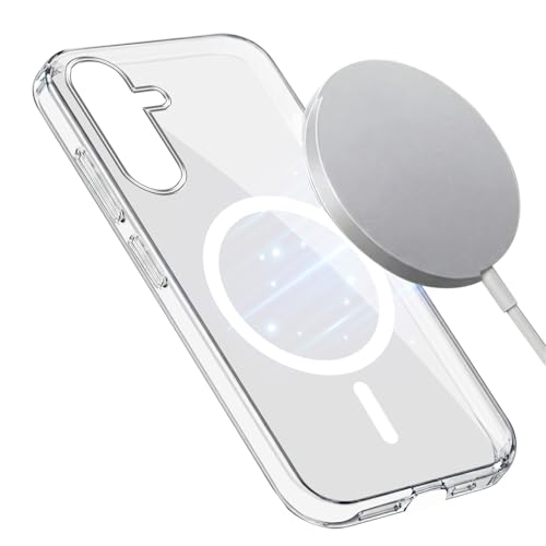 Image of Jkobi Lifetime Anti-Yellow MagSafe Compatible Clear Back Cover Case for Samsung Galaxy M56 | Samsung Galaxy F56 (Sleek Hard Crystal | Shockproof and Camera Protection)
