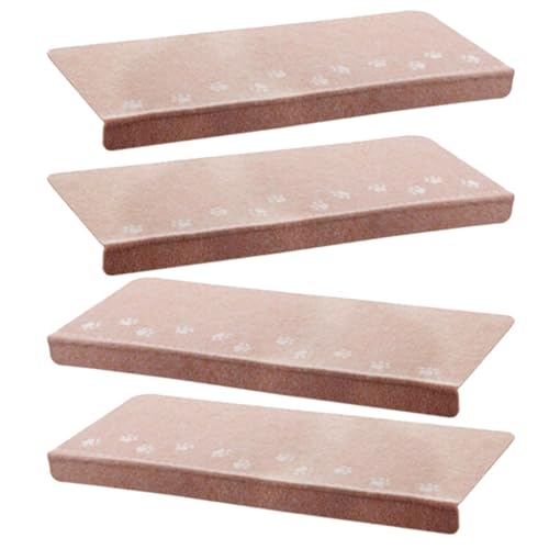 Club Bollywood®4Pcs Indoor Night Luminous Stair Tread Mats Non Slip Carpet Floor Rug Beige|Home & Garden | Rugs & Carpets | S