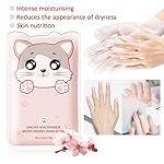Hand Masks Moisturizing Gloves,6 Pairs Hydrating Hand Peel Masks Gift Set for Dry Cracked Hands Care,Long-lasting and Non-greasy Hand Moisturizer Gloves for Women A - Image 2