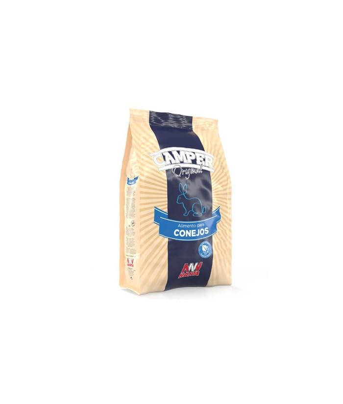 Pienso para Conejos Campercuni. Alimento Completo para Conejos Reproductores y de engorde. Fuente de Fibra y Alfalfa. Aporte de proteínas y vitaminas. Formato Pellet. (25 kg)
