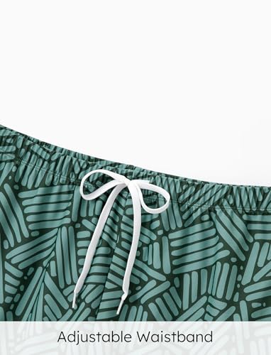 PATPAT Matching Swimsuits for Couples V Neck One Piece Swimwear Drawstring Waist Swim Trunks Summer Beach Bathing Suits3