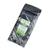 100pc Black and Clear Food Sealer Freezer Bags for Storing Fish, Vegetables, Meat, Grains, Fruit, Nuts, and Cereal, Great Choice for Sous Vide...