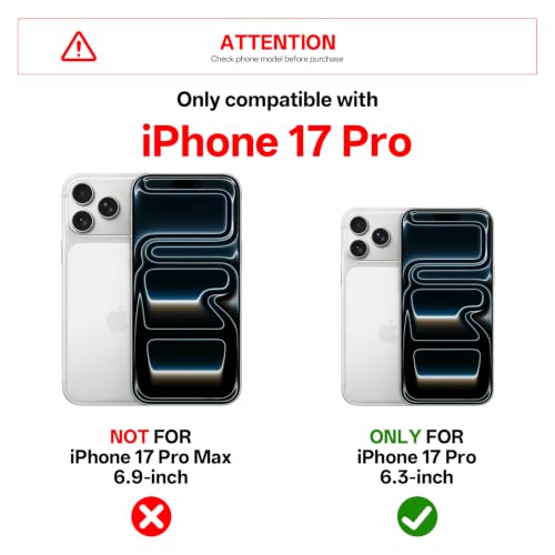 3-in-1 Set for iPhone 17 Pro Case with Camera Stand [1 Screen Protector & 1 Camera Lens Protector ][Fits MagSafe][Shockproof & Magnetic][Translucent Matte] Fashion Phone Case for 17 Pro (Silver) by Tigowos - Used condition - Image 2
