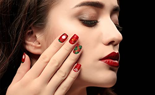 Tailaimei 14 Sheets Christmas Nail Wraps Stickers Nail Polish Strips Self-Adhesive Full Wraps With 2 Pcs Nail Files For Diy Nail Art Decals (Celebrate Style) #TOP5