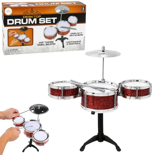 The Dreidel Company Tabletop Drums Set Desktop Games Junior Beginners Party Favors 18 Inches Tall (Single)