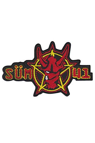 LipaLipaNa Sum 41 Suem Rock Band Patch Badge Embroidered Iron on Applique Patch Accessory