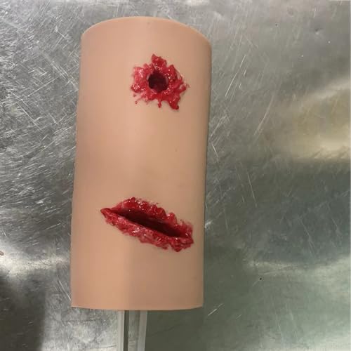 HKFGSHOP Wondverbandtrainer, bloedstillingstrainer, scheurwondensimulatormodel, simulator van wondverband en tourniquet-trainer, voor het oefenen van hemostatische verbandtechnieken