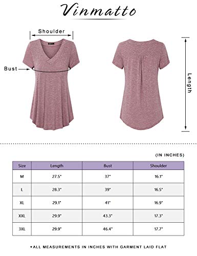 Vinmatto Women's Summer Short Sleeve V Neck Flowy Tunic Top(Xl,Multi Green Blue) #TOP4