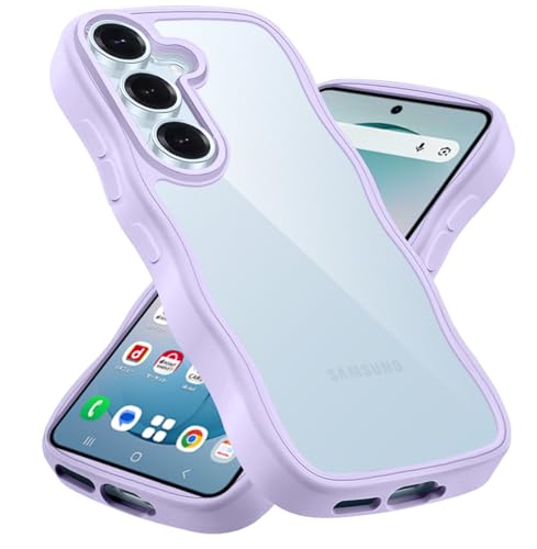 Wonyihui For Samsung Galaxy S26 �P�[�X �N���A ���킢�� �g��t���[�� �ϏՌ� �M�����N�V�[S26 �X�}�z�P�[�X ����~�� �l�C ���� �����p ���q���� SC-51G �J�o�[ �����h�~ (�p�[�v��)