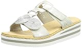 Innenmaterial: Synthetic Rieker Damen V02K3 Sandale, Silber, 40 EU
