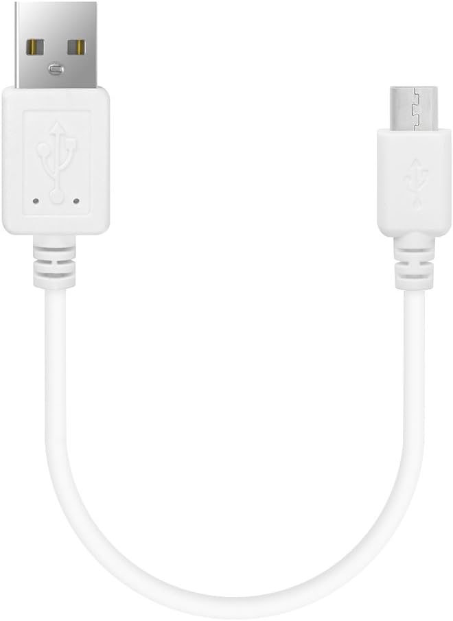 GEEKRIA Micro-USB Headphones Short Charger Cable Compatible with Headphones, Android Phones, Tablets