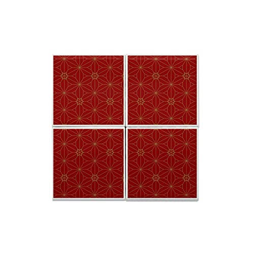 Carreaux céramique décoratif motif kimono rouge cadeau idéal maison