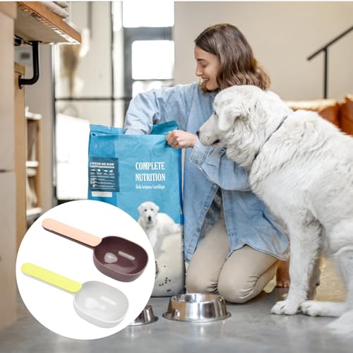 emperoch 2 Stücke Katzenfutter Scoop, Messbecher aus Kunststoff, Tierfutterlöffel Futterlöffel für Katzen und Hunde für Dosenfutter und Trockenfutter