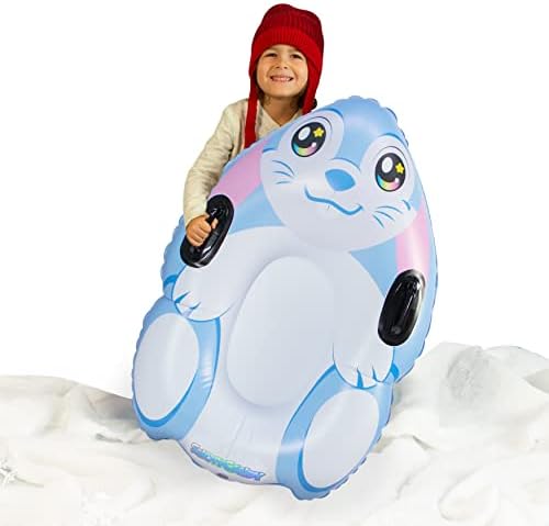 SnowCandy Inflatable Snow Bunny Snow Sled