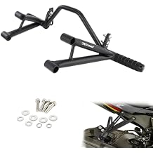 Xitomer Steel Subcage Compatible with NINJA ZX-6R ZX636 2009-2025 ZX 6R ZX6R, NINJA ZX-10R 2008-2009 Reinforced Step Plate Stunt Footrest Guards Stunt Protection Kit