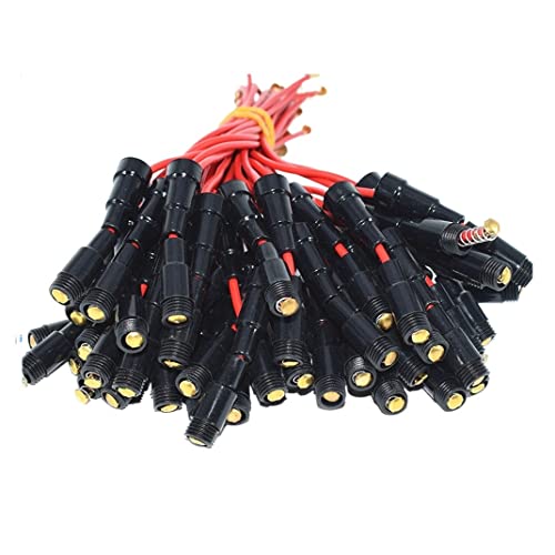 Fusible de vidrio 5x20mm con portafusibles de tornillo y cable 22 AWG 5