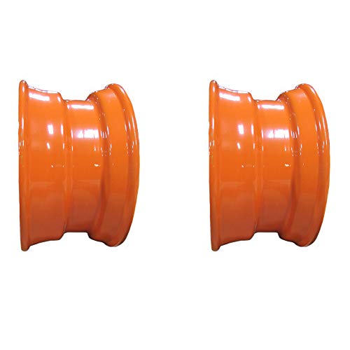 RAParts (2) Orange Steel 8.25 x 16.5 Wheel Rims 8 ...