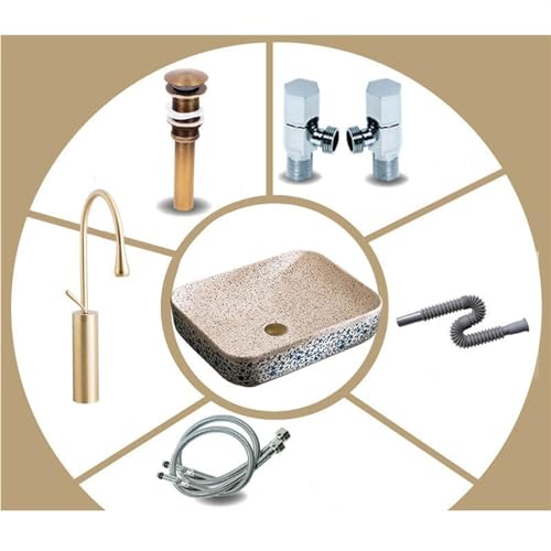 Lavabo simple para evitar salpicaduras en el mueble del tocador 8