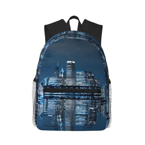 Sac à dos travail Chicago noir multi-poches avec protection ordinateur portable
