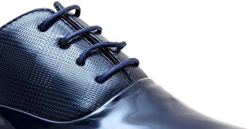 Scarpe Uomo Eleganti da Cerimonia in Pelle Lucida Blu Scuro modello Derby,  Osvaldo Pericoli 1046 - OSVALDO PERICOLI - CALZATURE E ACCESSORI