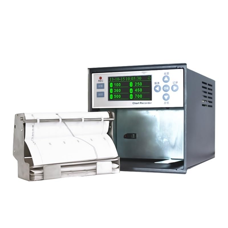 8-Channel Industrial Data Recorder, Real-Time Curve Data Logger for Temperature, Pressure, Humidity, Current & Voltage