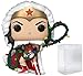 Funko POP DC Holiday - Wonder Woman with String Light Lasso Pop! Vinyl Figure (Bundled with Compatible Pop Box Protector Case), Multicolored, 3.75 inches