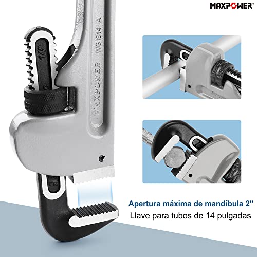 Llave stilson de 14 pulgadas 12 Imagen adicional