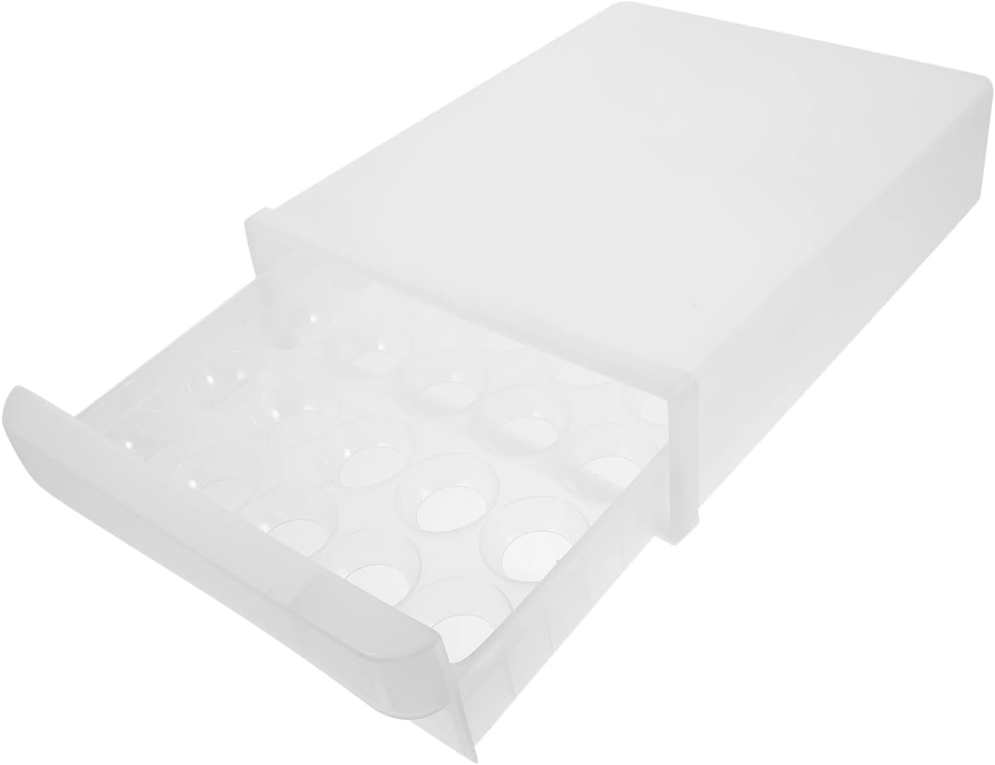 Refrigerator Egg Organizer Drawer Type Multi-Grid Egg Storage Container Removable Tray for Easy Access Stable Holder for Freshness