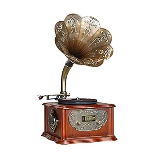 ASDNN Platine Vinyle Tout en Un phonographe Vintage, Tourne-Disque rétro, Gramophone nostalgique, pour LP avec Corne de… - Les Beatles, Paul McCartney, John Lennon, RIngo Starr, George Harrison ASDNN Platine Vinyle Tout en Un phonographe Vintage, Tourne-Disque rétro, Gramophone nostalgique, pour LP avec Corne de… – Image 3