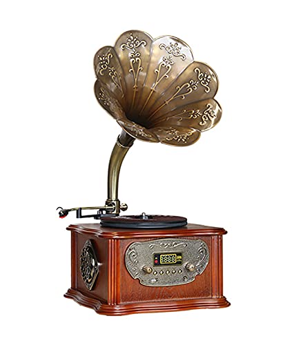 ASDNN Platine Vinyle Tout en Un phonographe Vintage, Tourne-Disque rétro, Gramophone nostalgique, pour LP avec Corne de… - Les Beatles, Paul McCartney, John Lennon, RIngo Starr, George Harrison ASDNN Platine Vinyle Tout en Un phonographe Vintage, Tourne-Disque rétro, Gramophone nostalgique, pour LP avec Corne de… – Image 4