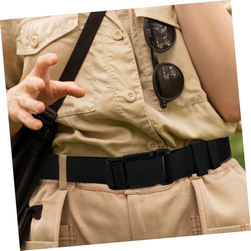 Adjustable Elastic Stretch Belt for Men and Women Heavy Duty Nylon Webbing for Hiking Travel and Outdoor Activities Non-metal Buckle for Comfortable Fit4