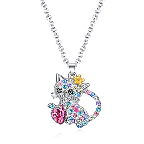 SUMFAN Cat Necklace Jewelry for Women & Girls, Teen Girls' Cat Lover Gifts - Main Image
