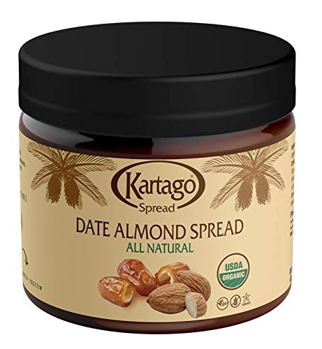 Kartago Organic Date Almond Nut Butter Spread, 16 oz (Pack of 2)