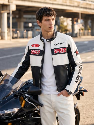 THE INDIAN GARAGE CO Men's Slim Fit White Jacket Optic White - Image 4