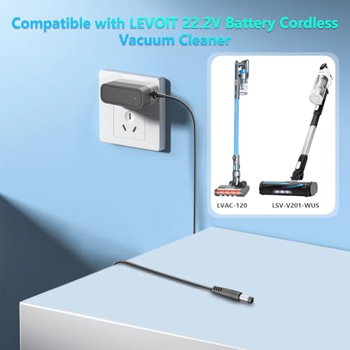 Charger for LEVOIT Cordless Vacuum Cleaner Compatible with LEVOIT LSV-V201-WUS/LVAC-120 / LVAC -200 22.2V Li-ion Battery Cordless Stick Vacuum Cleaner Power Adapter by VOJSALDR - Image 6