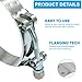 ISDVBUY 4 Pack Durable T-Bolt Hose Clamps, Stainless Steel Turbo Intake Clamp 3 Inch, Working Range 86mm-92mm for 3