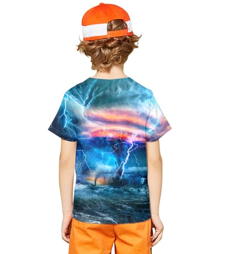 Image of LAIDIPAS Boys Girls 3D Graphic T-Shirt Short Sleeve Tops Tees 6-16 Years