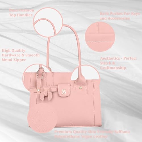 Image of Fostelo Women's Ocean Side Satchel Tote Handbag for Women | Ladies Purse | Stylish Shoulder Bag | Gift For Women
