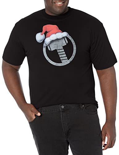 Chapeau de Vacances et T-Shirt Marvel Thor Noir XL Grande Taille Tall Homme pour l'Été