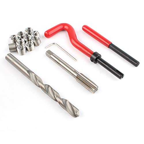 Cninba13 Tread Repair Kit M5 M6 M8 M10 M12 M22 Recoil Repair Kit Pro Coil Tool, 15pcs M10x1.5