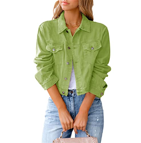 Veste en jean à manches longues pour femme XL pour éviter le froid en mi-saison