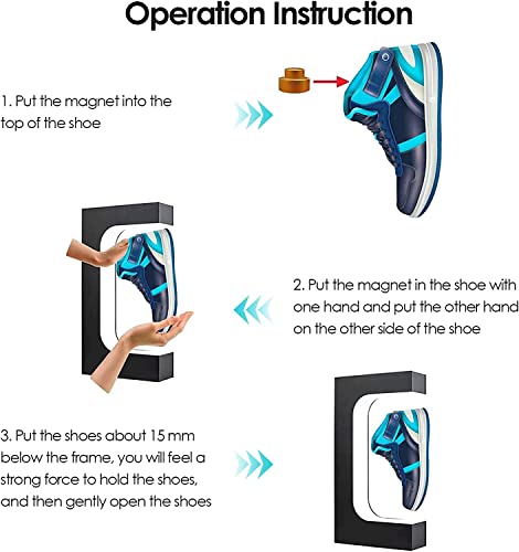 Support à Chaussures en lévitation magnétique, LED multicolore – Image 3