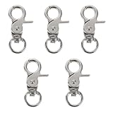 Beavorty 5 Pièces Serrure de Cage à Oiseaux serrures de Porte de Cage de Lapin Accessoires pour Oiseaux pour Cages fermoirs de Homard Crochet Petit Cadenas pour Cage à Oiseaux Perroquet
