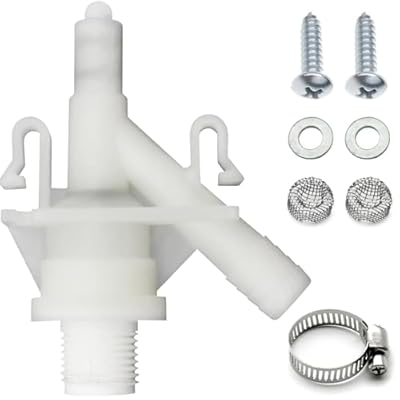 Upgrade RV Water Valve Repair Kit for Pedal Flush Toilets, Compatible with Sealand Dometic 300, 301, 310, 311, 320, 321, Freeze-Resistant Materials, Replacement Number 385311641