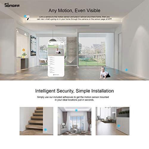 yeacher SNZB-03 Sensor de Movimento com App Alert de Movimento Sem Fio para Luzes Sensor de Moviment
