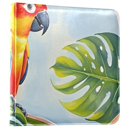Photo Album 4x6, 5x7,6x8,Artificial Leather Photo Albums with 20 Detachable Sheets Monstera Print for Family Wedding,Multi 12
