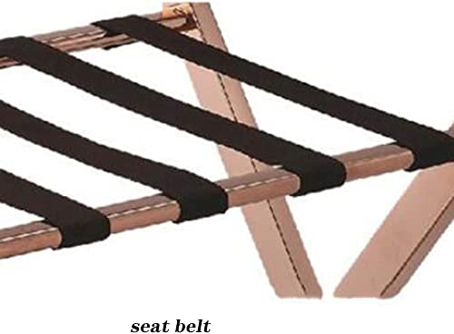 Porte-bagages pliable d'hôtel en métal robuste 52x52x65cm - 5