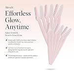 Kitsch Dermaplane Razor for Women Face – Face Razors for Women & Men, Eyebrow Trimmer & Face Shaver – Exfoliating Facial Razor & Skin Care Tool for Smoother Skin - Blush, 12 pcs - Image 2