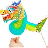 Dragón de Año Nuevo chino, hecho a mano, creativo dragón de